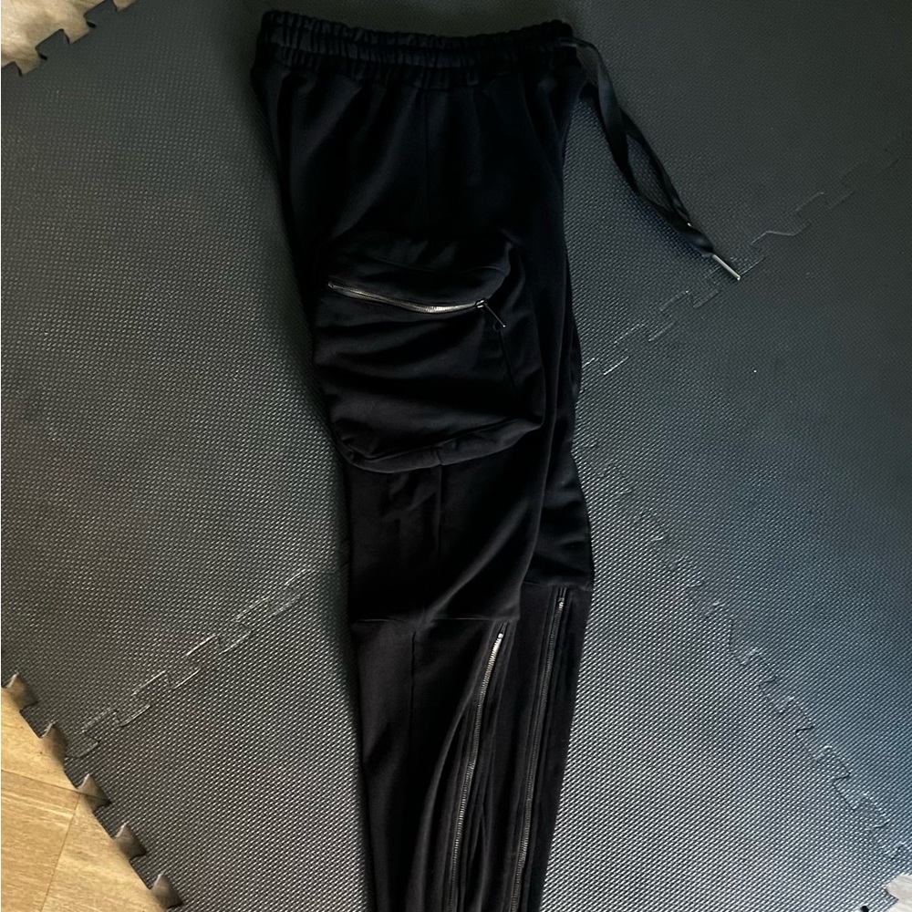 LA HAINE INSIDE US Drop Crotch Pants Size Large Black